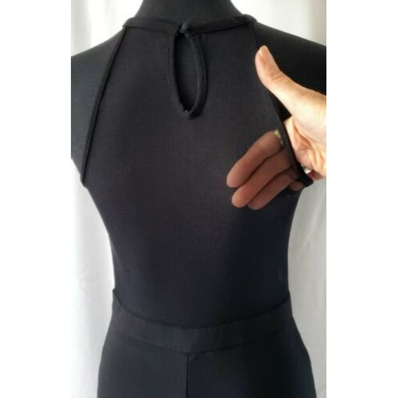 Morgan & Co. Cocktail Dress Black with lace boddess Sheer Back/Sides Sz 7/8 EUC - Picture 5 of 7